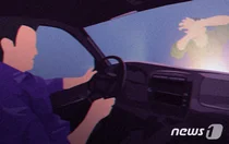 어두운 새벽 빨간불에 횡단보도 행인 치어 숨지게한 택시기사 무죄