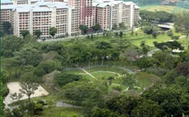 공원에서 거리두기를 돕는 로봇 강아지..싱가포르서 시험 운행