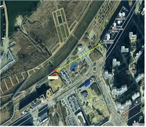 드론이 도심지 음식배달 했다