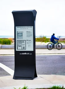 마이애미가 설치한 쌍방향 스마트 정보표지판 ‘화제’