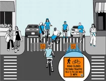 코로나19 대응해 만든 임시 자전거 전용도로, 영구 인프라로 정착