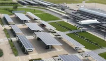 태양광 캐노피로 공항 주차장 활용…열섬효과 차단과 재생에너지 ‘모두 잡는다’