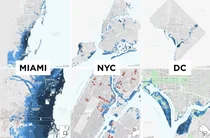 [스투/포커스] 허리케인 홍수 지도가 보여주는 마이애미·뉴욕시·워싱턴DC의 기후 미래