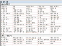 (표) ESG 등급 B 207개사 명단