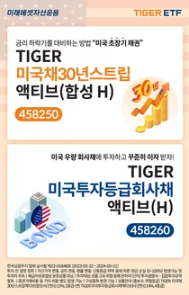 미래에셋, 미국 채권 투자 TIGER ETF 2종 신규 상장