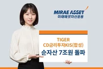 미래에셋, ‘TIGER CD금리투자KIS(합성) ETF’ 순자산 7조원 돌파