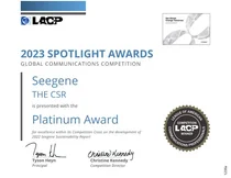 씨젠, 지속가능경영 보고서 美 LACP 대상 수상