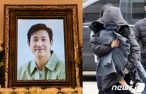 애 안고 출석 '이선균 협박녀' 남성들에게 