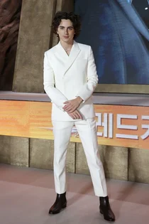 [포토] 방한 티모시 샬라메, 올 화이트 수트룩