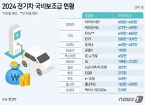 아이오닉 690만원·테슬라 모델Y 195만원..올해 전기차 보조금 확정