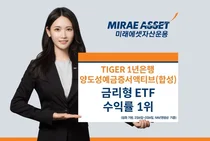 ’TIGER 은행예금액티브 ETF’ 금리형 ETF 수익률 1위