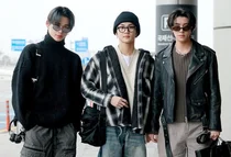 엔하이픈 니키·정원·제이크, 젠틀몬스터 선글라스로 공항패션 완성