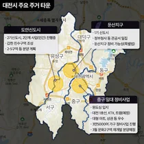 대전 원도심, 둔산·도안 신도시에 도전장.