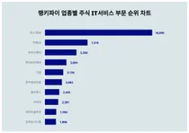 1위 포스코DX·2위 카페24·3위 카카오페이, 4월 4주차 랭키파이 업종별 주식 IT서비스 부문 순위