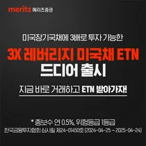 메리츠증권, 미국채 3배 레버리지 ETN 출시