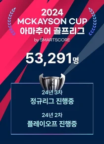 '2024 스마트스코어 아마추어 골프리그, 참가등록 선수 5만3천명 달성