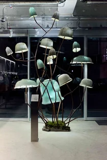 래코드, 오상민작가와 방탄섬유 아라미드 자투리로 만든 설치 작품 전시