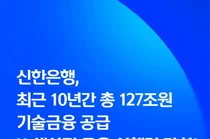 신한은행, 기술력 기반 중기 지원…10년간 127조 공급
