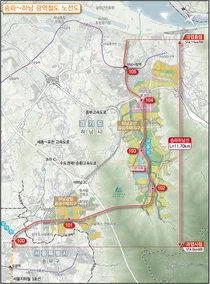 경기도, 송파하남선 일괄입찰 공고⋯