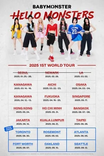 '베이비 벗은' 베이비몬스터, 북미 투어 규모 확장…6회 공연 추가