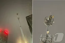 한화오션, 하청 노조 고공농성 