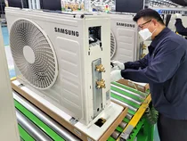 삼성전자, AI에어컨 생산라인 풀가동
