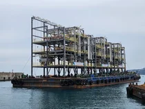 현대엔지니어링, '샤힌 프로젝트'에 초대형 PAU 모듈 설치 완료