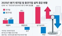 대기업 웃었지만…중견기업 1분기 영업이익 뒷걸음질