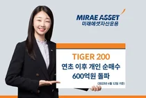 미래에셋 ‘TIGER200ETF’, 올해 개인 누적 순매수 600억원 돌파