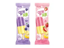 빙그레, '딸바'·'블바' 과일 담은 아이스크림 ‘밀키프룻’ 2종 출시