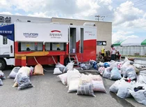 희망브리지, 경남 산청·충남 아산에 세탁구호차량 긴급 투입