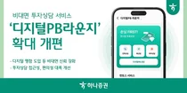 하나증권, 비대면 투자상담 서비스 ‘디지털PB라운지’ 확대 개편
