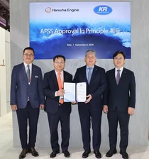 암모니아 추진 엔진 상용화 '성큼'..한화엔진 KR AIP 획득