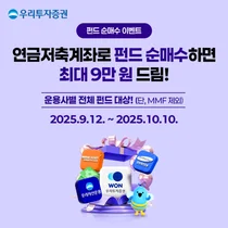 우리투자증권, 연금저축계좌 고객 대상 펀드 순매수 이벤트