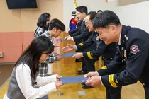 롯데장학재단, 순직·공상 소방관 자녀 50명에 장학금 2억원 지원