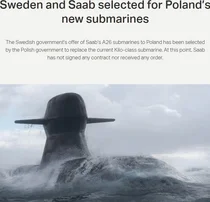 폴란드 8조 잠수함 사업 '사브'로...한화오션 고배