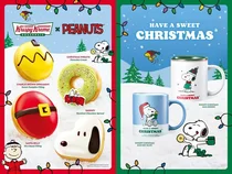 크리스피크림 도넛에 스누피가 올라간다