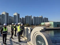 HDC현대산업개발, 마산해양신도시 현장서 경영진 동절기 안전 점검