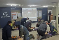 한화 건설부문, 외국인 근로자 건강·안전 보호를 위한 심폐소생술 교육