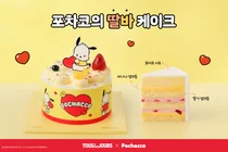 뚜레쥬르, 산리오캐릭터즈 캐릭터 활용한 ‘포차코의 딸바 케이크’ 출시