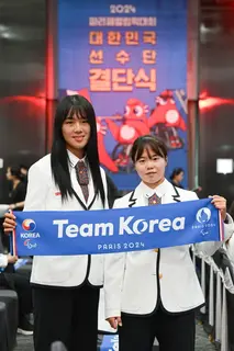  ‘2024 파리 패럴림픽 대회에 참석하는 넷마블 조정선수단원들 