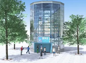슬로바키아 최초 자동 자전거 주차장 등장