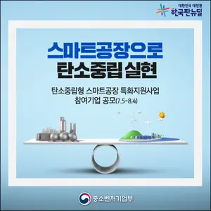 Government to Support 3 billion won for carbon neutral ‘smart factory’