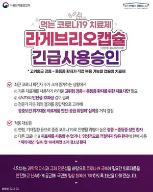 식약처, 먹는 코로나19 치료제 긴급 사용승인