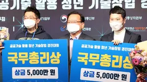 ㈜나누·㈜대영마켓, 공공기술 활용 청년기술창업 경진대회 대상 수상