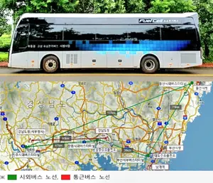 현대차 수소 시외버스, 실제 노선 달린다