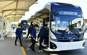 현대차 울산공장, 사내 셔틀버스 전기버스로 교체