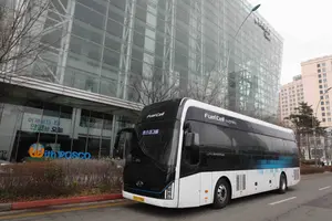 포스코건설 직원통근버스 수소버스로 전면교체..