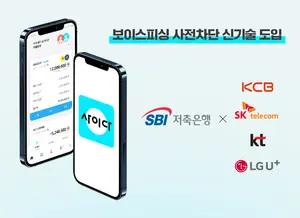 SBI저축銀, 보이스피싱 선제적차단 신기술 선봬