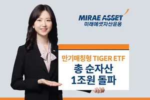 미래에셋, 만기 매칭형 타이거 ETF 4종 순자산 1조원 돌파